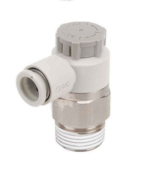 Дроссель с обратным клапаном  R1/4" AS3201F-02-06SA 