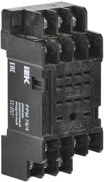 Разъем модульный РРМ78/4(PYF14A) для РЭК78/4(MY4) IEK RRP20D-RRM-4 