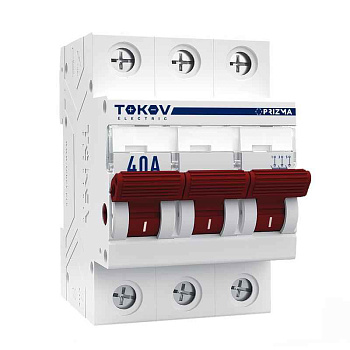 Выключатель нагрузки модульный 3п 40А PRIZMA TOKOV ELECTRIC TKE-PZ60-MDSI-3-40