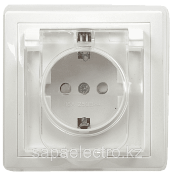 ИЭК Брайт Роз. 1м с з/к/ш с кр. 16А IP44 РСбш10-3-44-БрБ бел. IEK