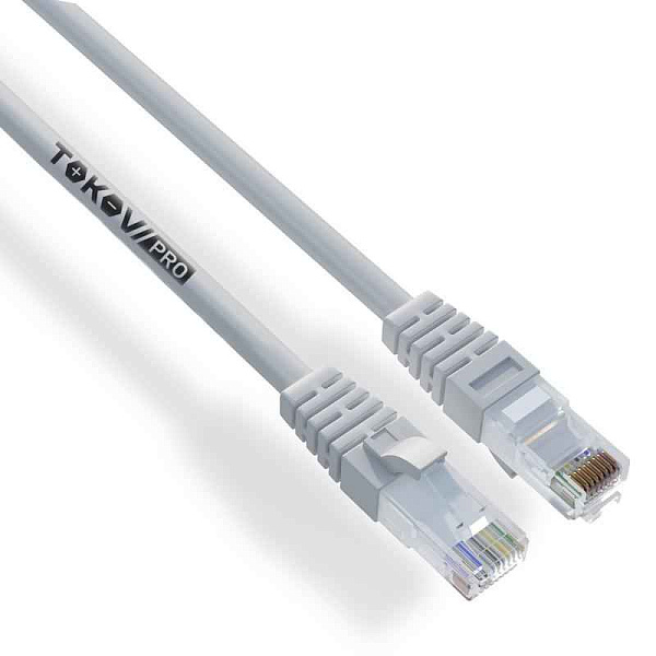 Патч-корд кат.5E U/UTP 24 AWG LSZH 15м PRO TOKOV ELECTRIC TKP-PC06-5EU-CULSZH-15M 