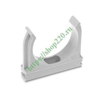 Труба  ПВx Крепёж-клипса ф25 серая (100шт/уп)