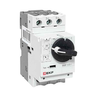 Выключатель автоматический для защиты двигателя GV2P 0.63-1А EKF gv2pm-1.0 