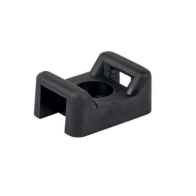 Площадка под хомуты (22х16) с монтажным отверстием М4 черн. (уп.100шт) PROxima EKF pmo-22-16-b 