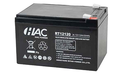 Батарея аккумуляторная HAC RT12120A, F2, 12V/12Ah, 151х98х95(101) ДхШхВ, 3.15 кг, 6-8 лет - купить в Москве - ООО Гамма-компоненты