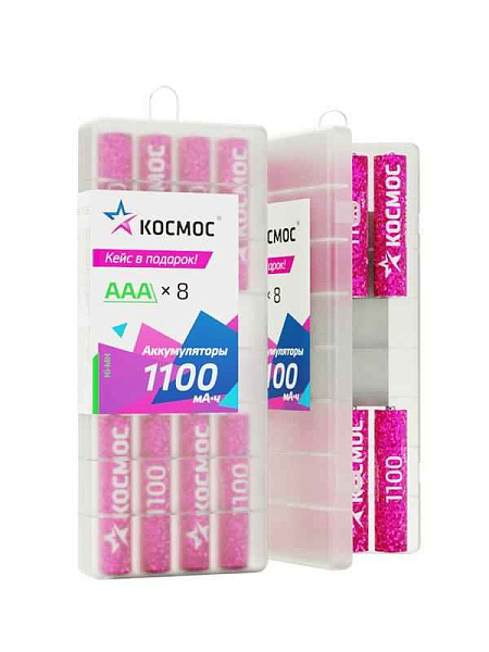 Аккумулятор AAA/R03 1100мА.ч Ni-MH 8B (уп.8шт) КОСМОС KOCR03NIMH1100mAh8B 