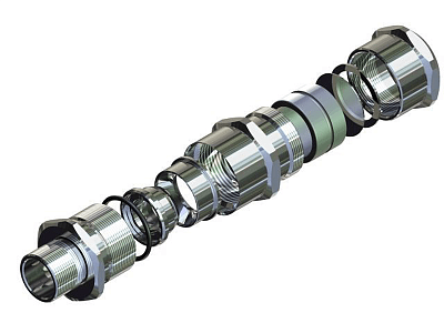 Ех-кабельный ввод ВКВБ3-НС-M50-38-45 1Ex db e II Gb X ГОФРОМАТИК 