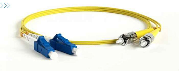 Патч-корд оптический TWT, PVC, дуплексный, ST/UPC-LC/UPC, SM OS2, 5.0 м 