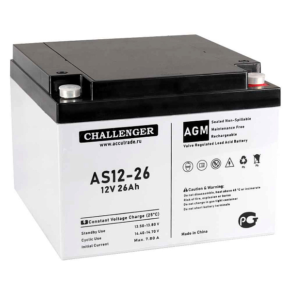 АКБ AS12-26 - купить в Москве - ООО Гамма-компоненты