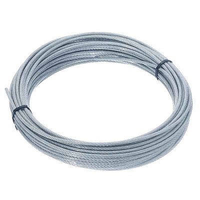 Трос стальной в оплетке ПВХ М2/3мм (уп.10м) подвес СТРОЙМЕТИЗ 4150041 