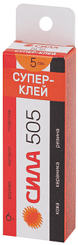Супер-клей 6г 505-6 пластик (туба в кор.) СИЛА Б0033120