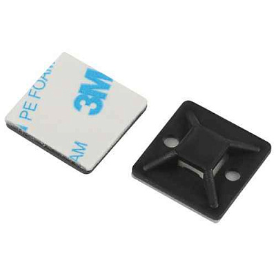 Площадка самоклеящаяся под хомуты 20х20мм NO-225-310 черн. (уп.10шт) Эра Б0066691 