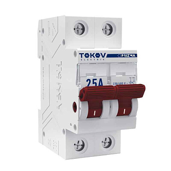 Выключатель нагрузки модульный 2п 25А PRIZMA TOKOV ELECTRIC TKE-PZ60-MDSI-2-25