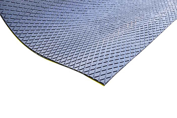 Футеровочная резина 10*2000 мм ромбовидный профиль, с CN-слоем