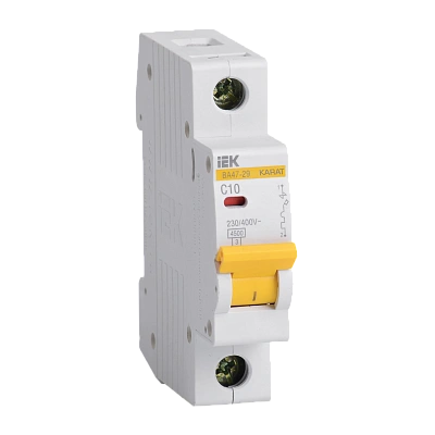 Автомат  1п 10А (B) (ВА 47- 29) ИЭК 