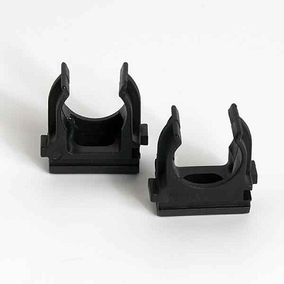 Держатель для труб (клипса) d16мм черн. (уп.100шт) TOKOV ELECTRIC TKE-LC-16-C05/100 