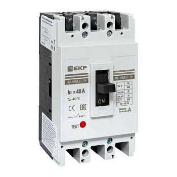 Выключатель автоматический 3п 63/40А 25кА ВА-99М PROxima EKF mccb99-63-40m