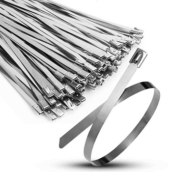 Хомут кабельный 4.6х100 сталь ANSI 316 TOKOV ELECTRIC TKE-HM316-4.6-100-N/100