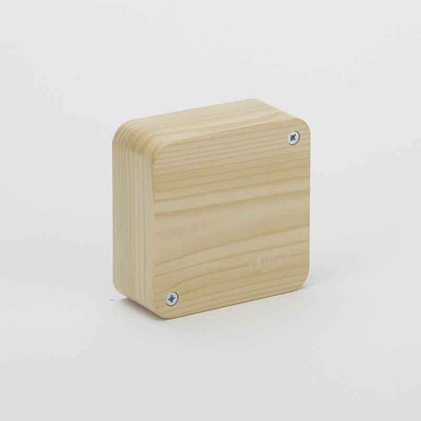 Коробка распределительная ОП 79х79х32мм IP40 сосна (светл. основа) Ruvinil 65004-27М 