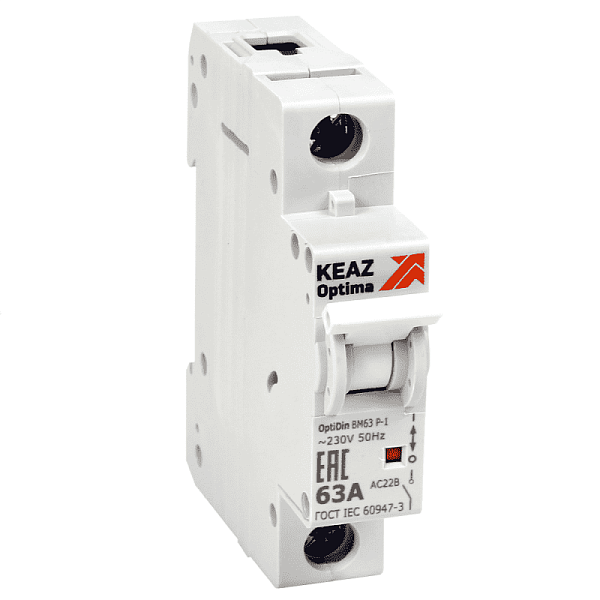 Выключатель нагрузки модульный 1п 40А OptiDin BM63Р УХЛ3 КЭАЗ 103891 