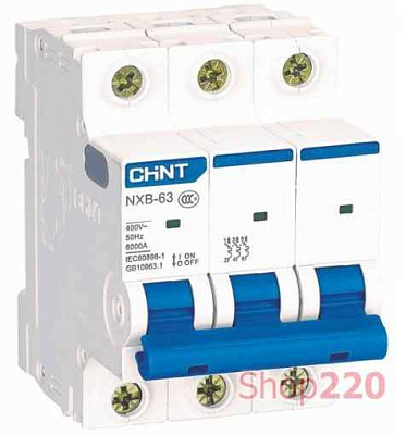 Автомат  3п 32А (С) (NXB-63) 6kA CHINT 