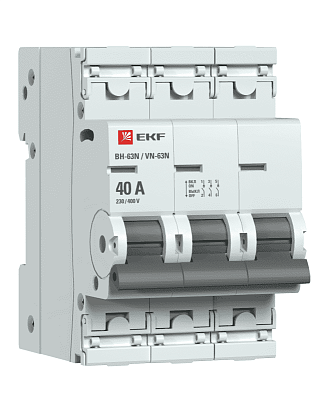 Выключатель нагрузки 3п 40А ВН-63N PROxima EKF S63340 
