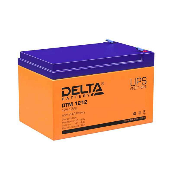 Аккумулятор UPS 12В 12А.ч DTM 1212 Delta 4614010050008 - купить в Москве - ООО Гамма-компоненты
