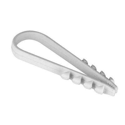 Дюбель-хомут d19-25мм для круглого кабеля бел. (уп.100шт) PROxima EKF plc-ncc-19x25w 