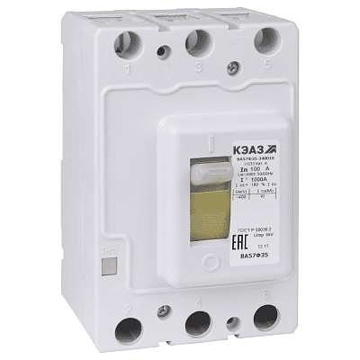 Выключатель автоматический 40А 400Im ВА57Ф35-340010 УХЛ3 400В AC КЭАЗ 109325 