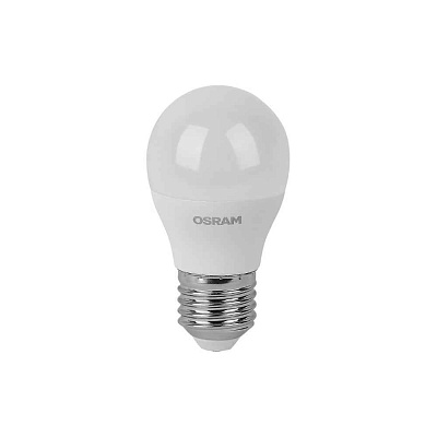 Лампа ЛЕД  E27  7,0Вт шар мат.6,5К LVCLP60 7SW/865 230V RU OSRAM