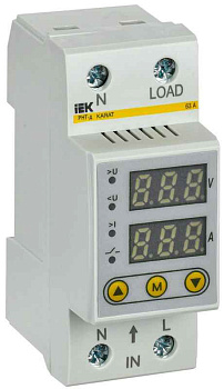 Реле напряжения и тока РНТ-д 1ф 36мм 63А KARAT IEK IVC21-1-63