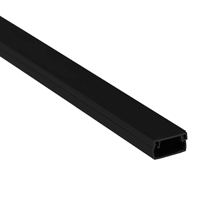 Кабель-канал 40х25 L2000 пластик Plast черн. EKF kk-40-25b 