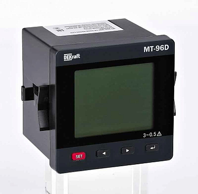 Мультиметр цифровой МТ-96D 3ф вх. 600В 5А RS-485 96х96мм LCD-дисплей DEKraft 51428DEK 