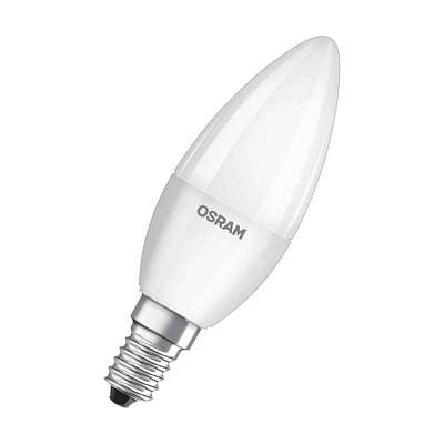 Лампа ЛЕД  E27  7,0Вт свеча мат.4К LVCLB60 7SW/840 230V RU OSRAM