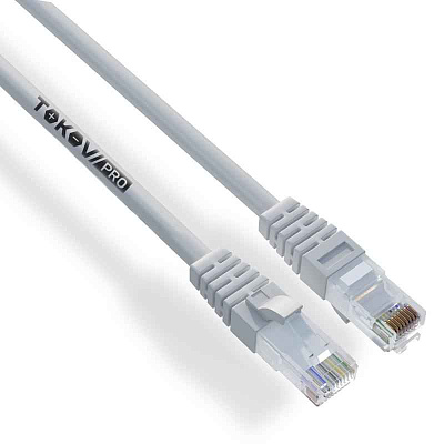 Патч-корд кат.5E U/UTP 24 AWG PVC 0.3м PRO TOKOV ELECTRIC TKP-PC06-5EU-CUPVC-030M 