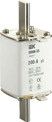 Вставка плавкая ППНИ-35 200А габарит 1 IEK DPP30-200 