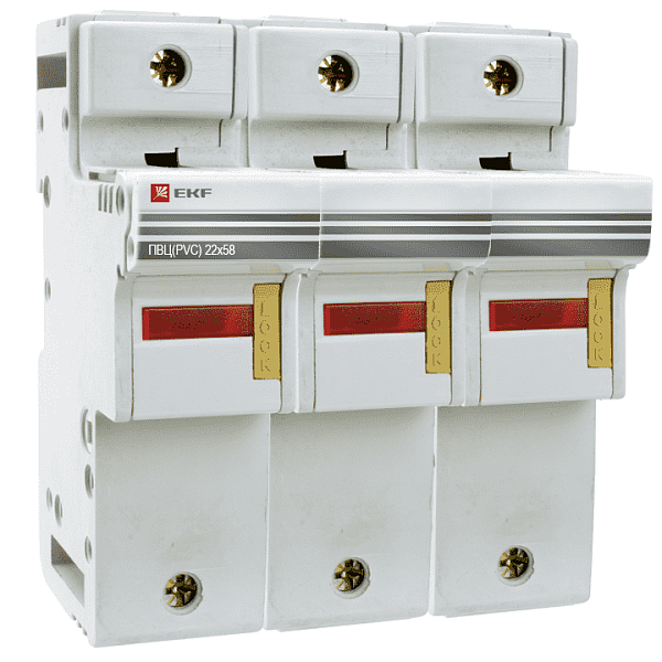 Предохранитель-разъединитель для ПВЦ 22х58 3п EKF pr-22-58-3 