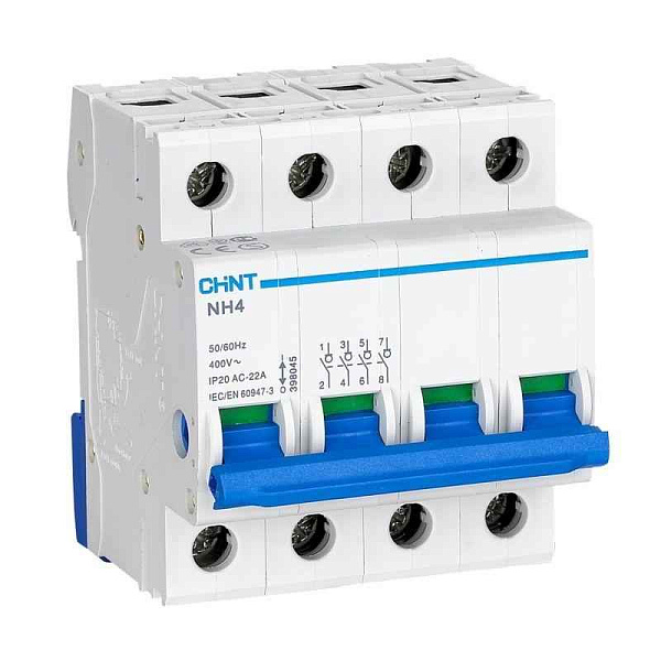 Выключатель нагрузки 4п 63А NH4 (R) CHINT 398047 