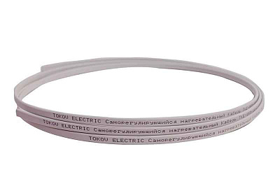 Кабель нагревательный саморег. 16Вт/м без экрана термопласт TOKOV ELECTRIC TKE-SRM-16-2 