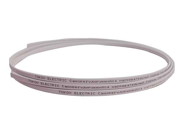 Кабель нагревательный саморег. 16Вт/м без экрана термопласт TOKOV ELECTRIC TKE-SRM-16-2 