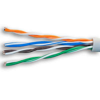 Кабель UTP 4х2хAWG24 кат.5E Cu LSZH нг(A)-HF In. Standard (м) SUPRLAN 01-0320-1