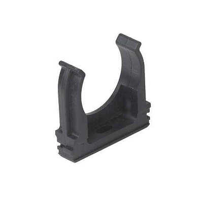 Держатель для труб (клипса) d40мм пластик черн. Ruvinil К01140Ч 