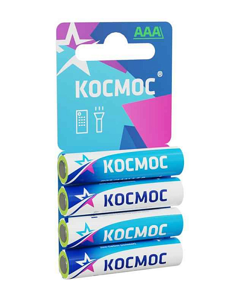 Элемент питания солевой AAA/R03 4хBL (блист.4шт) КОСМОС KOCR034BL 