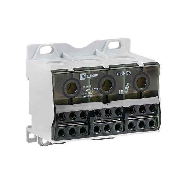 Блок распределительный КБР тройной 175A PROxima EKF kbr3-175 