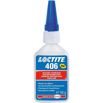 Клей цианоакрилатный LOCTITE 406 для пластмассы и резины, 20г