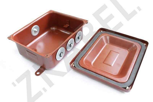 Коробка монтажная КМ 65-10 УХЛ1,5  IP65   металлические заглушки ГОФРОМАТИК 