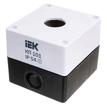 Корпус  КП 101 для кнопок 1 место (белый ) EKF