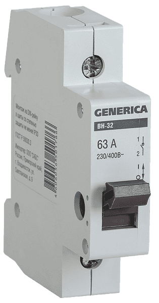 Выкл.нагрузки 1Р 63А (ВН-32) SHCET 