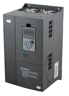 Преобразователь частоты векторный INNOVERT ITD113U43B3 (11 кВтx380 В), выходной ток 25 А, встроенная плата дополнительных входов (3 дискретных) /выходов (1 релейный NO/NC+1 транзисторный+1 аналоговый 0-10В/4-20мА), плата для подключения инкрементального э 