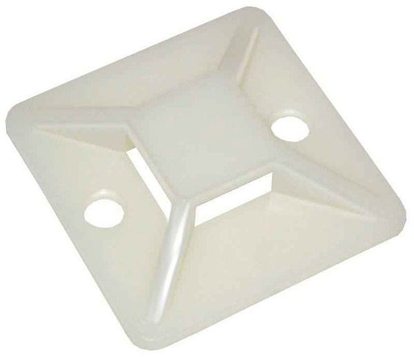 Площадка самокл. 30х30 под хомуты бел. (уп.100шт) IEK UHP30-30-100 